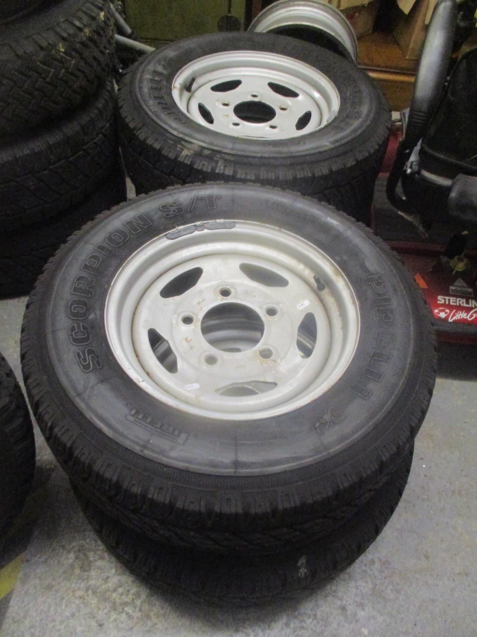 A set of six Pirelli Scorpion S/T 235/70 R16 tyres Location: