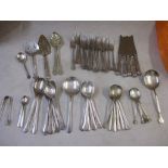 Silver plated cutlery and flatware set, Danish Design servers and other Location: 1:3