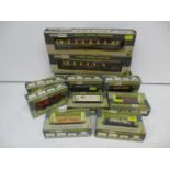 Wrenn 00 gauge rolling stock and coaches, comprising of three Pullman cars 1st Class, W6002, Brake