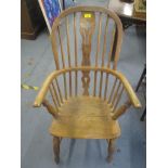 An 18th/19th century beech and elm Windsor chair A/F Location: RWM