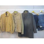 Gents good quality clothing to include a Weatherproof tan suede effect sports jacket, size Medium, a