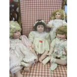 Collectors dolls from The Hamilton Collection, circa 1990's to include limited edition 'Charity'