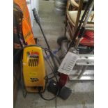 A JCB power washer together with a Royale steam mop Location: