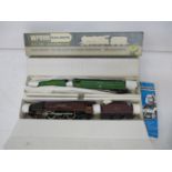 A Wrenn 00 gauge boxed locomotive and a Hornby one, a Winston Churchill 4-6-2 BR Green W2265 box