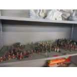 Vintage lead and other models of soldiers A/F to include The Scots Guards, WWI soldiers and Boer war
