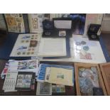 Euro Coin and Banknote Albums, UK Coins, Stamps and FDCs Location: