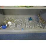 A mixed lot to include a Whitefriars jug, whisky tumblers and other items Location:
