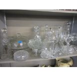 Mixed glassware to include decanters Location: 4:3