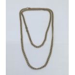 A 9ct gold curb link necklace approx 79cm, 35.5g