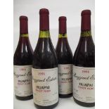 Four bottles of Bazzard Estate, Huapei Pinot Noir 1991, New Zealand