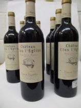 Ten bottles of Chateau Clos l'Eglise, Bordeaux 2002