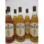 Six bottles of Bells Blended Scotch Whisky 6 x 1 litre