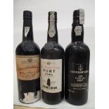 One bottle of Quinta Do Panascal 1984 vintage port, one bottle of Feuerheerd 1985 vintage port and