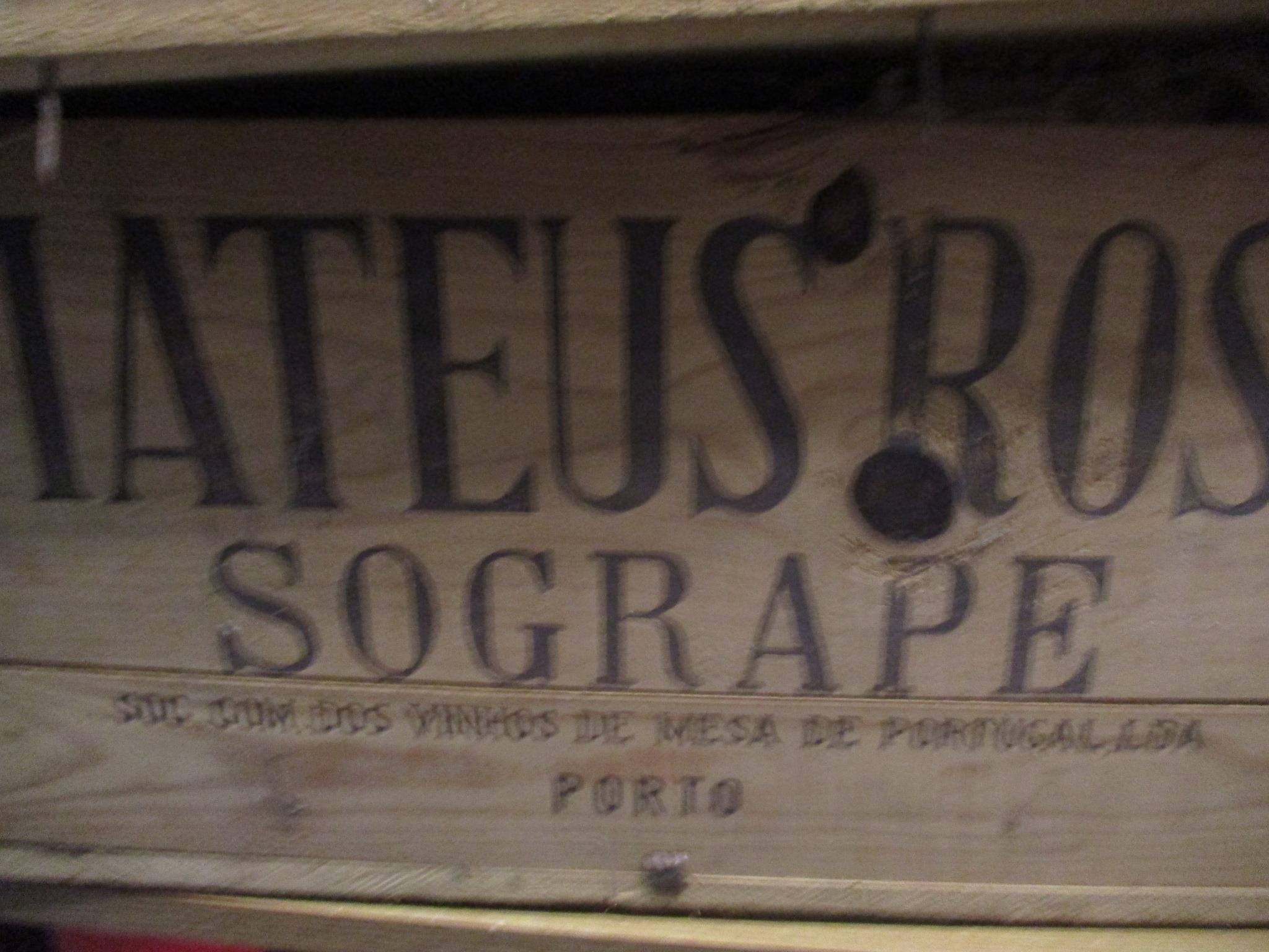 Eight bottles of Mateus Rosé in original case