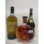 One bottle of Remy Martin Coeur de Cognac, 70cl, one bottle of The Singleton scotch whisky, one