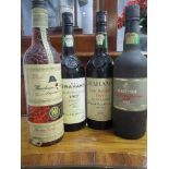 Three late bottled vintage ports to include Grahams 1987 70cl, Martinez 1981 70cl, Grahams Late