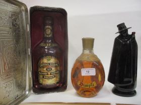 A bottle of Chivas Regal blended scotch whisky in presentation tin, 75cl, a bottle of Dimple Haig