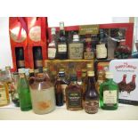 A collection of miniatures to include Famous Grouse, Captain Morgan etc