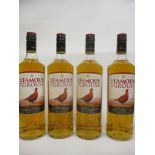 Four bottles of Famous Grouse Scotch Whisky 4 x 1 litre