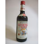 One bottle of Woods Old Navy Rum, 26 2/3 fl oz