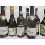 Eight bottles of mixed wines to include Prosecco