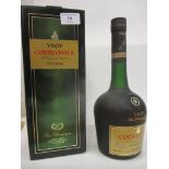 One bottle of VSOP Courvoisier Cognac, 1litre, boxed