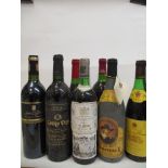 Seven bottles of red wine to include Rioja