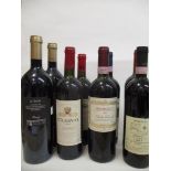 Eight bottles of Italian wine to include Borolo