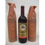 Three bottles of Chateau le Puy, Bordeaux Superieur A.C, 1975