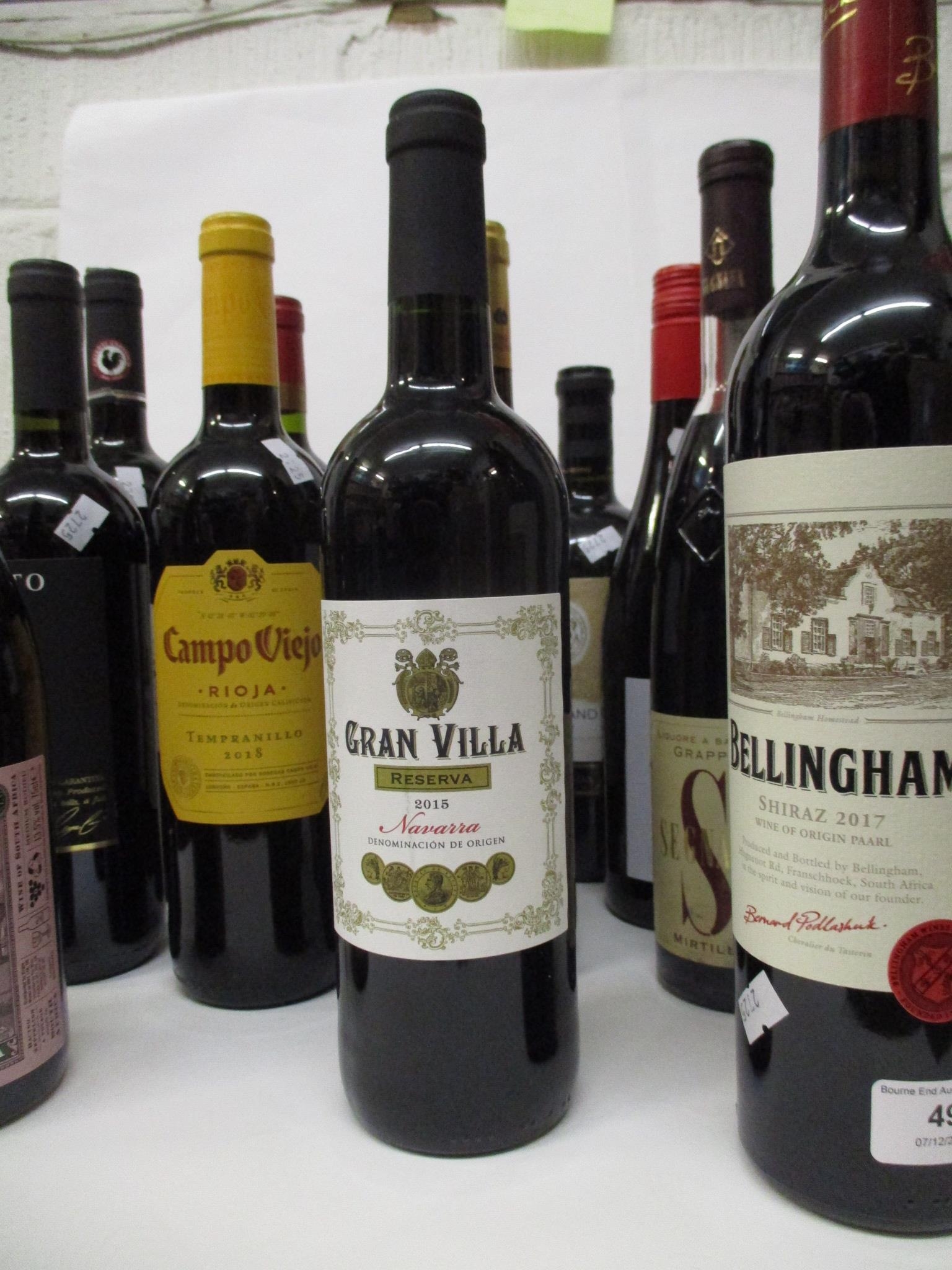 A small quantity of wines to include Campo Verde, Rioja