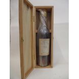One cased bottle 1955 Armagnac, Baron de Lustrac, 70cl