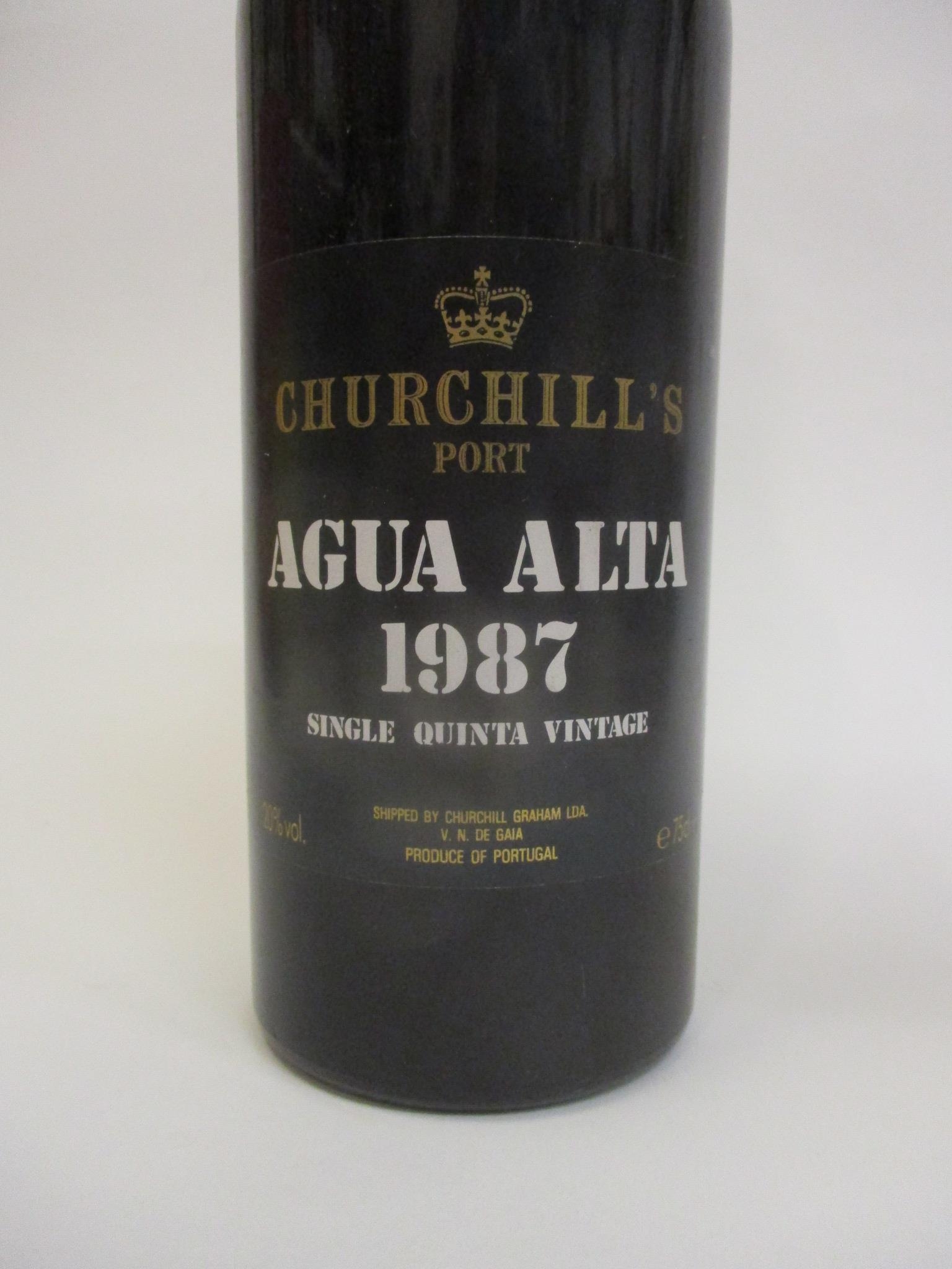 One bottle of Churchill Port Agua Alta, 1987 Vintage, 75cl - Image 2 of 3