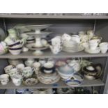 A quantity of porcelain table waves and part tea sets to include Wedgewood, Royal Worcester Regency,