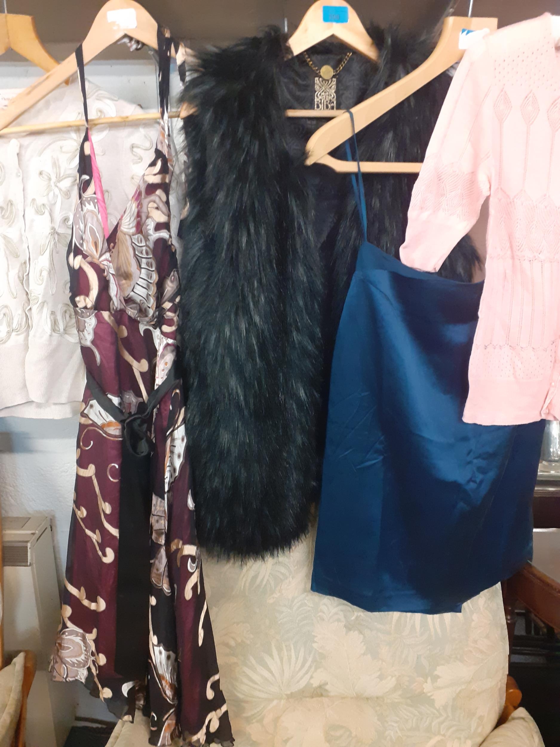 Mixed ladies clothing, various sizes, to include a modern Biba pink knitted cardigan and a modern - Image 2 of 5