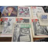 A group of vintage magazines to include Top Spot, Woman and Tip-Bits circa 1958, along with a