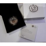 The Royal Mint - The 90th Birthday of Her Majesty The Queen 2016 £5 silver proof coin, 28.28g.