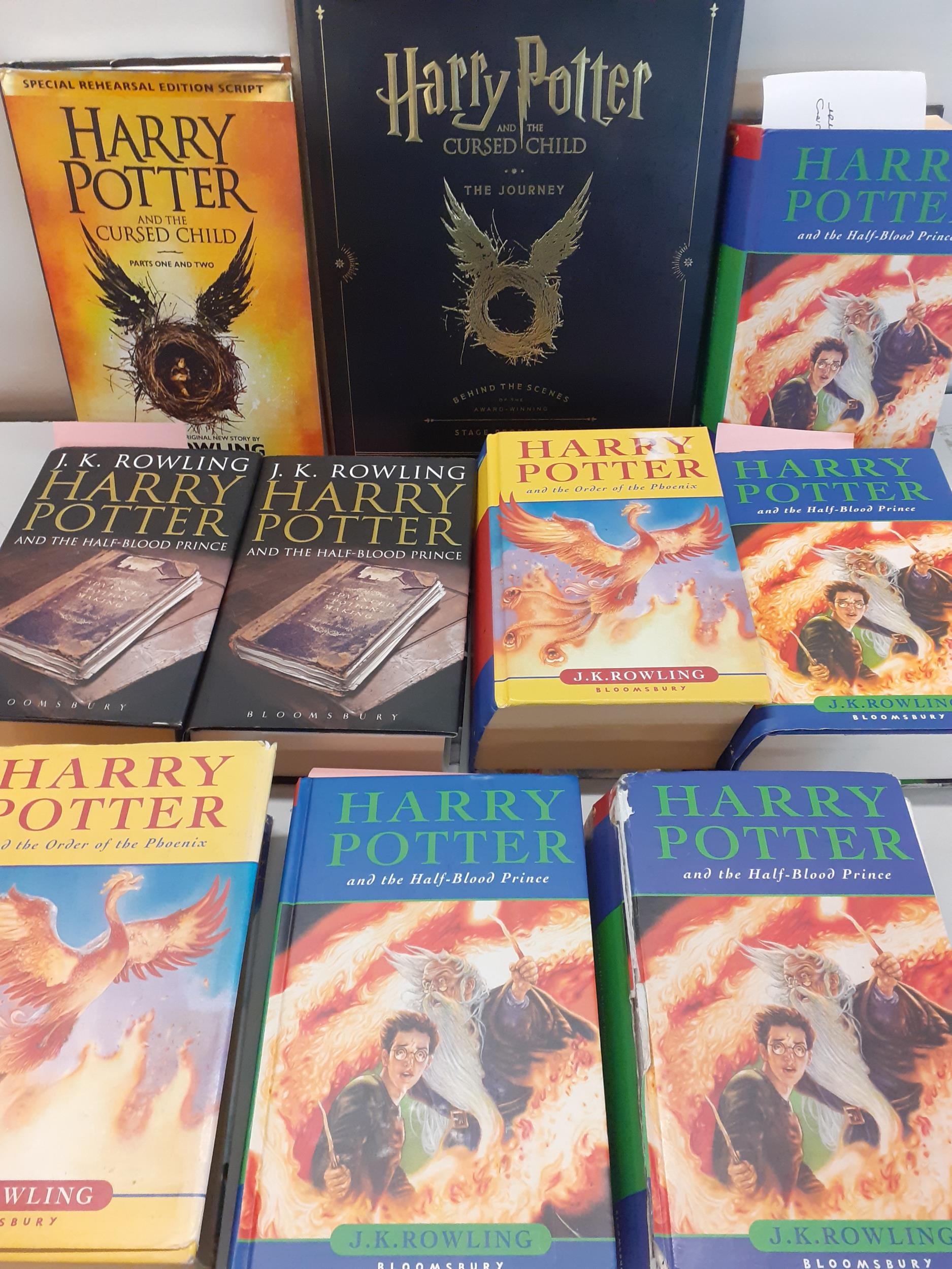 Ten Harry Potter books, to include eight first editions Location: 1:1