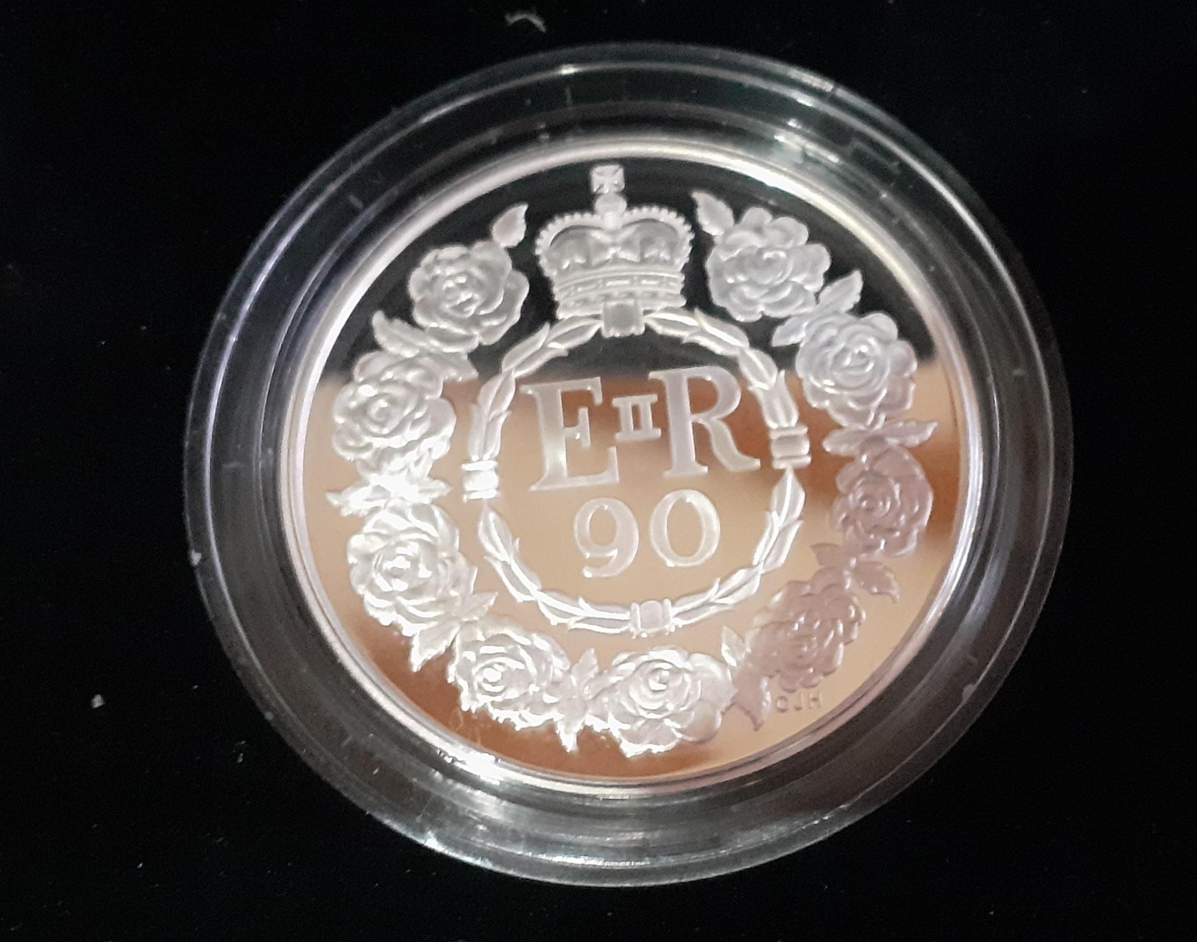 The Royal Mint - The 90th Birthday of Her Majesty The Queen 2016 £5 silver proof coin, 28.28g. - Image 2 of 3