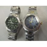 Two Seiko gents Kinetic wristwatches