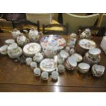 A lot of Japanese ceramics to include an Imari charger, two teasets, one set with Geisha girl