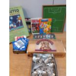 Football related and Subbuteo items, together with 1980s annuals and 1960s football programmes and