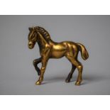 A Miniature Bronze Study of a Pony, 5cm High