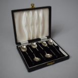 A Set of Cased Silver Coffee Spoons by C B & S, Hallmarked Sheffield 1962