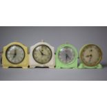 A Collection of Four Mid 20th Century Alarm Clocks to Include Smith Electric etc Some AF