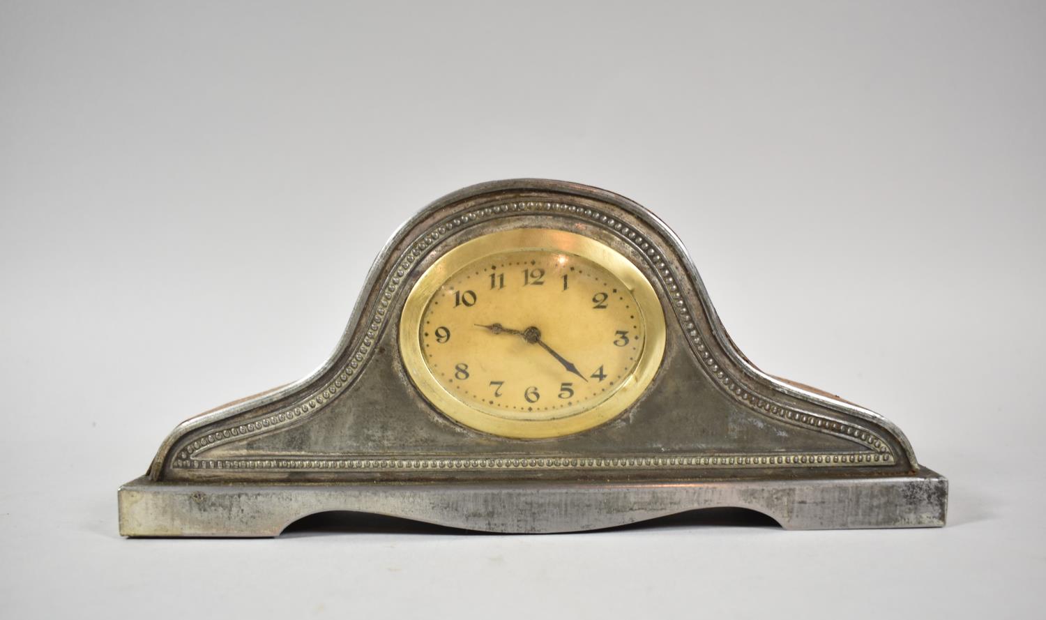 A Early 20th Swing Pendulum Brass Drum Alarm in Brass Case, Mounted on Two Ornate Pillars - Image 2 of 3