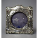 A Silver Photo Frame, Birmingham 1906, 16x17cm high
