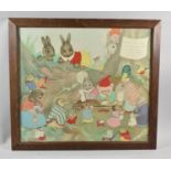 A Framed Print After Margaret Rose, Anthropomorphic Animals, Grand Baby Show, 44x50cm