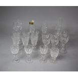 A Collection of Various Cut Glassware to Include Sherrys, Champagnes etc