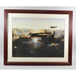 A Framed Ivan Berryman Aviation Print, 48cm wide