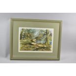 A Framed Watercolor by Harold Oaks 1992